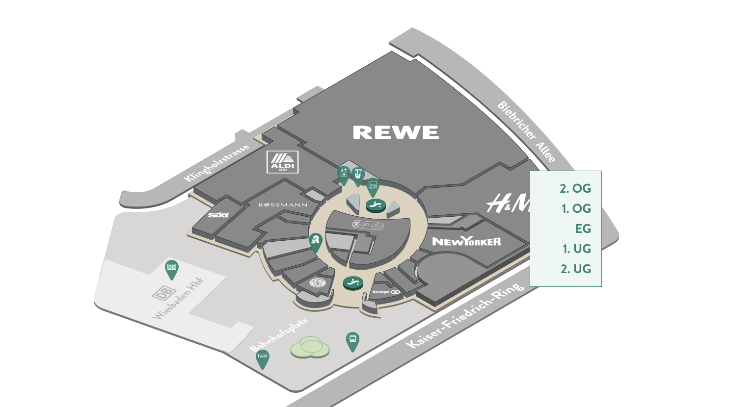 LiLi Wiesbaden Centerplan - 3D-Uebersicht
