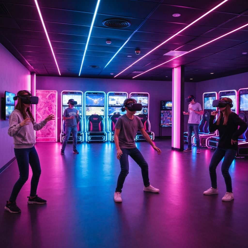 VR-Action in der Entertainment-Area. Bist du bereit?